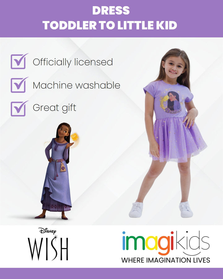 Disney Asha Girls Dress - imagikids