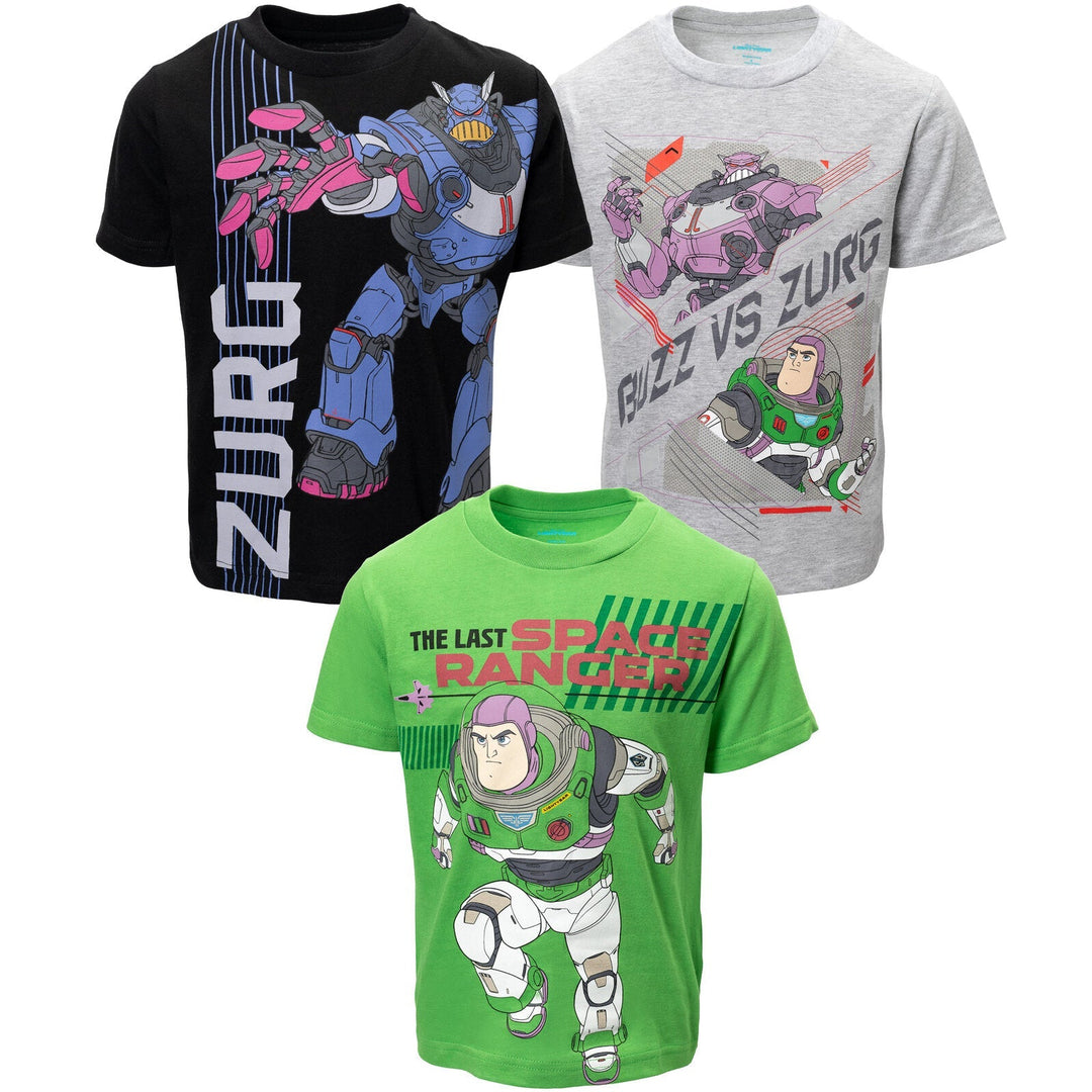 Disney Buzz Lightyear 3 Pack Graphic T-Shirts - imagikids