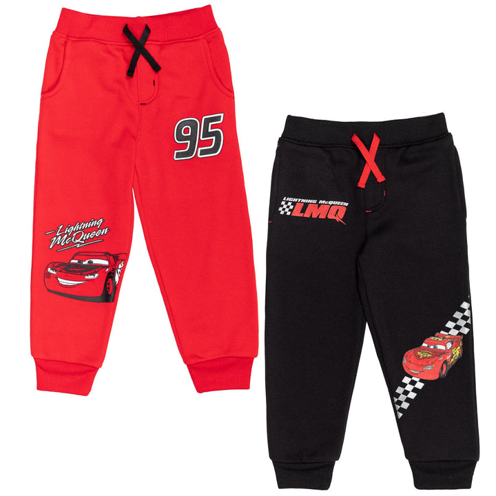 Disney Cars Lightning McQueen Fleece 2 Pack Jogger Pants - imagikids