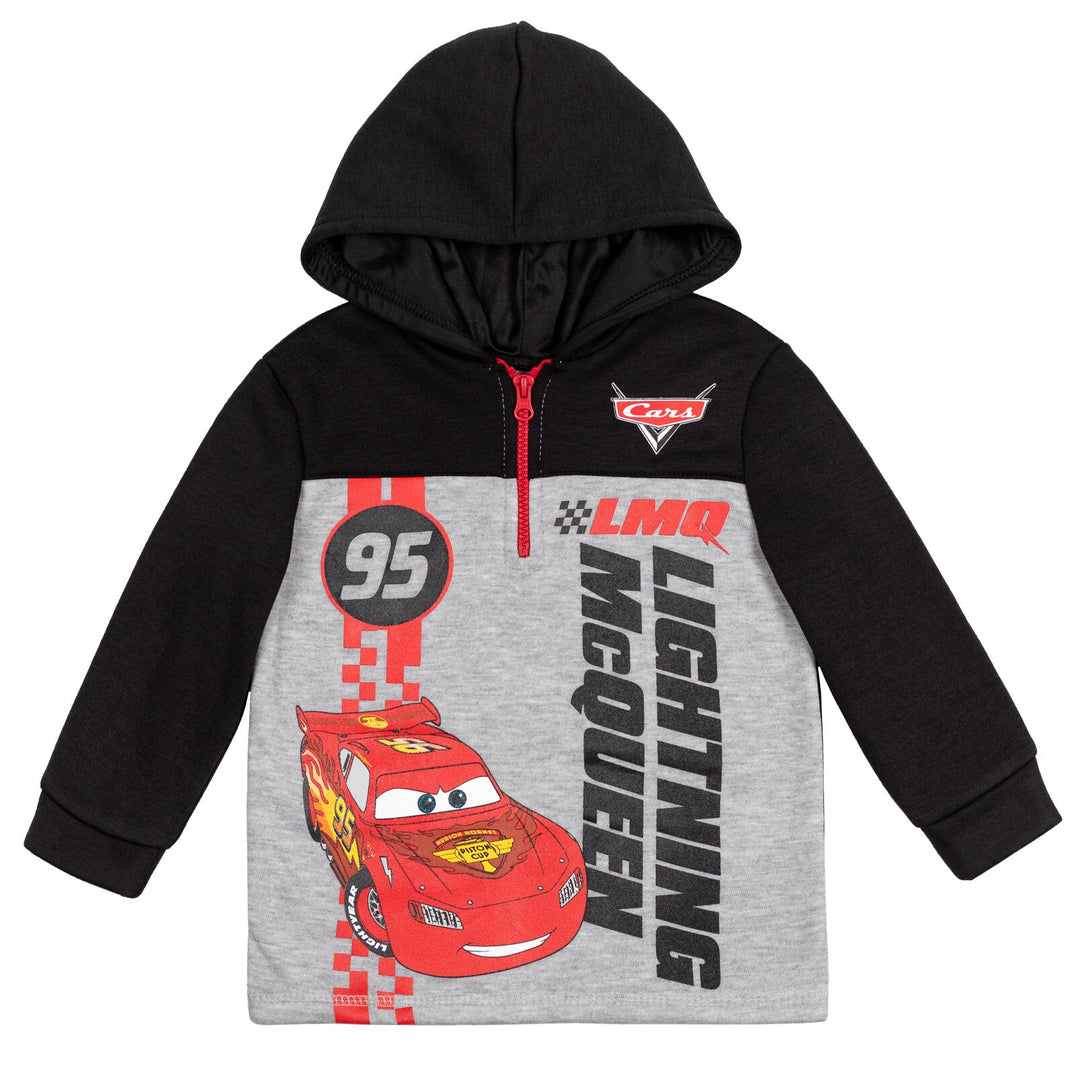 Disney Cars Lightning McQueen Fleece Half Zip Hoodie - imagikids