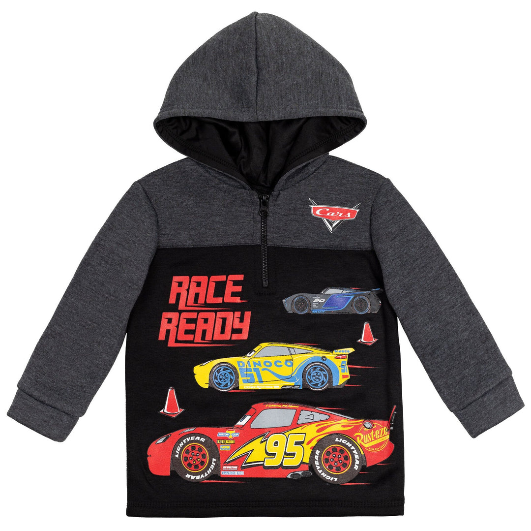 Disney Cars Lightning McQueen Fleece Half Zip Hoodie - imagikids