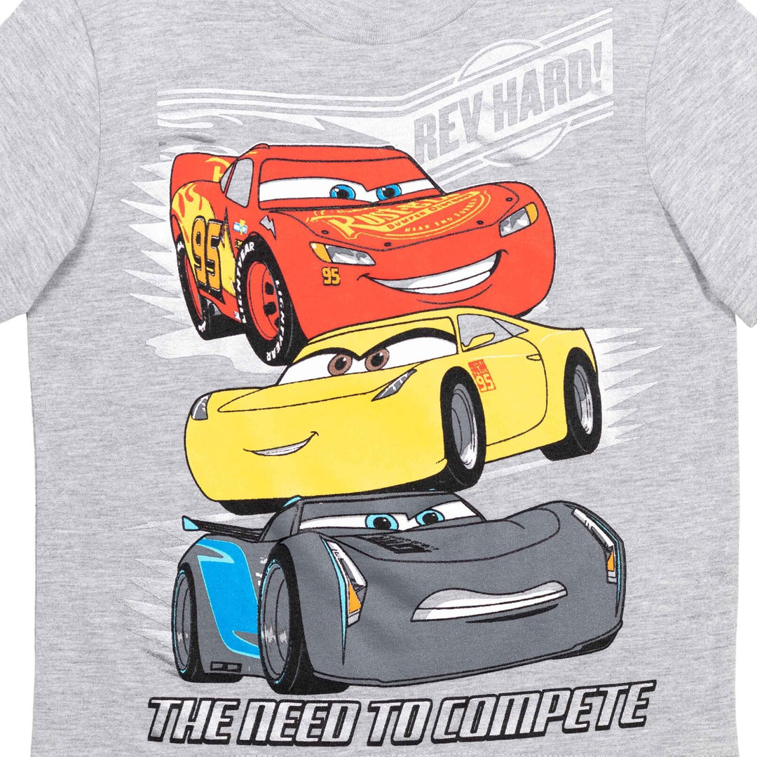 Disney Cars Lightning McQueen T-Shirt and Mesh Shorts Outfit Set - imagikids