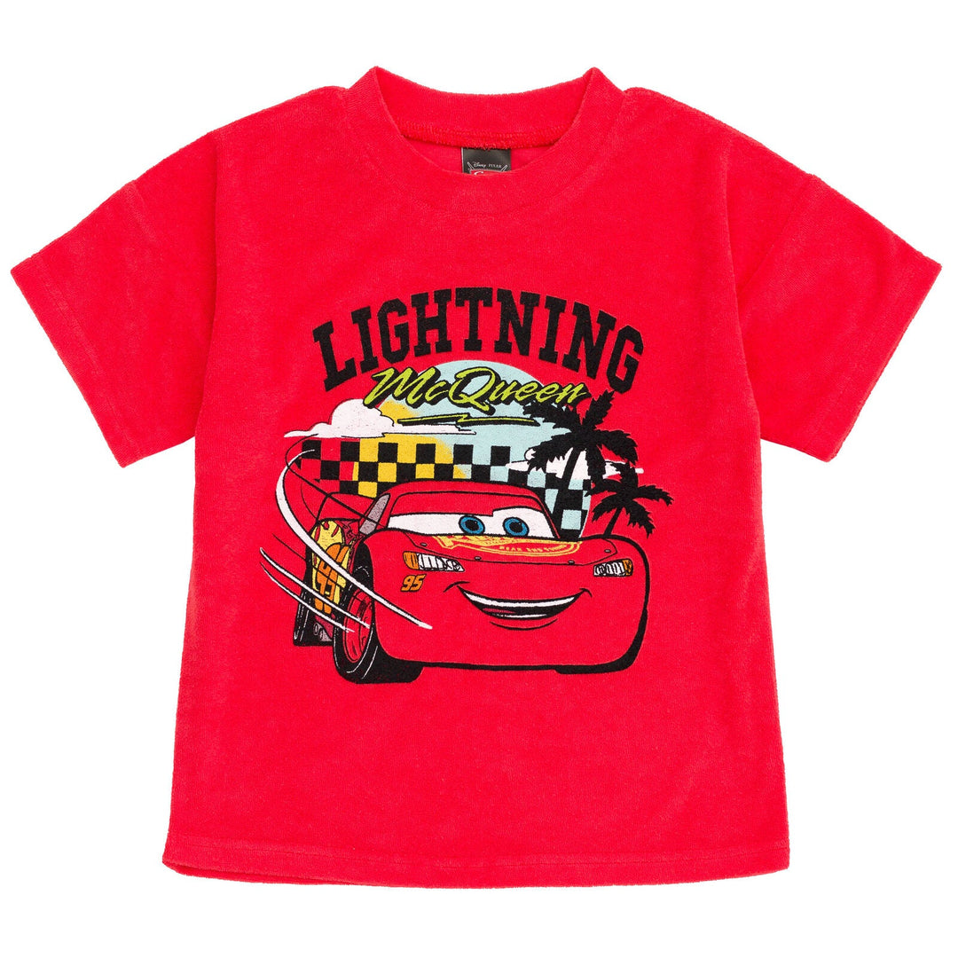 Disney Cars Lightning McQueen T-Shirt and Shorts Outfit Set FREE