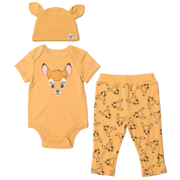 Disney Disney Classics Bambi Bodysuit Pants and Hat 3 Piece Outfit Set - imagikids