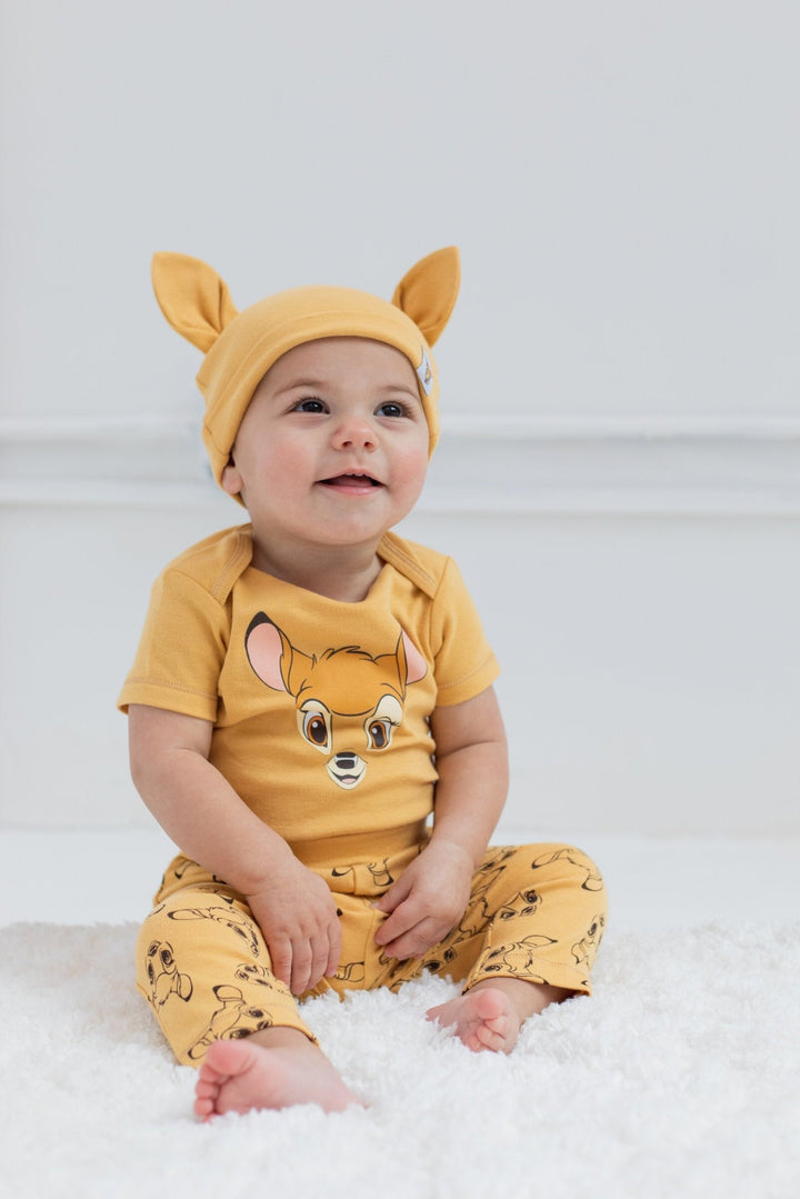 Disney Disney Classics Bambi Bodysuit Pants and Hat 3 Piece Outfit Set - imagikids