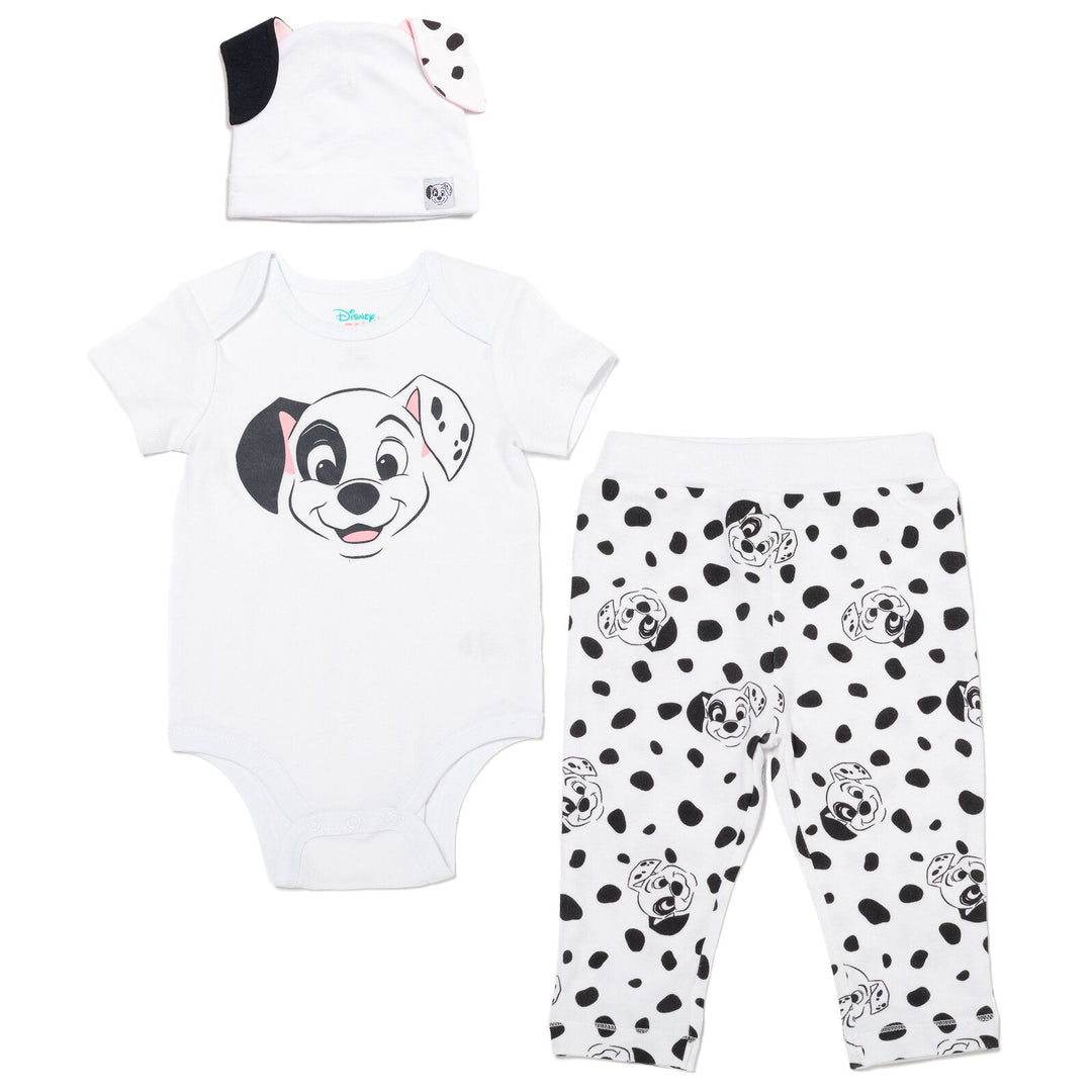 Disney Disney Classics Patch Bodysuit Pants and Hat 3 Piece Outfit Set - imagikids