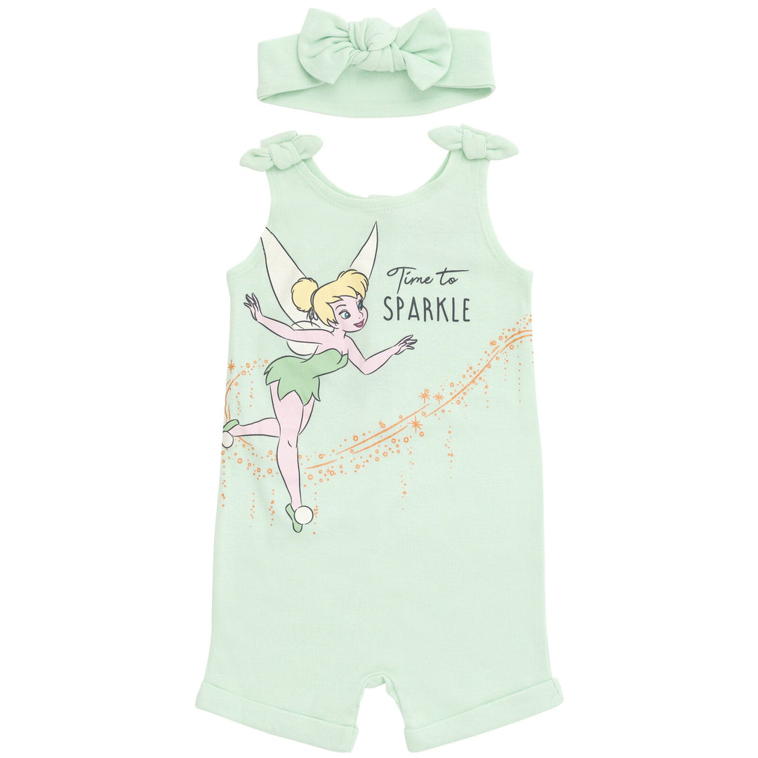 Disney Disney Classics Tinker Bell French Terry Romper and Headband - imagikids