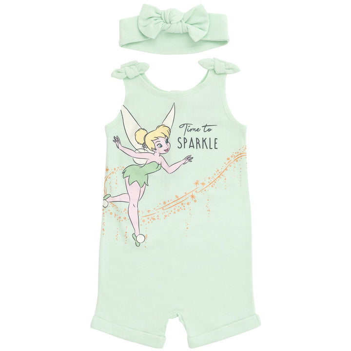 Disney Disney Classics Tinker Bell French Terry Romper and Headband - imagikids