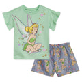 Disney Disney Classics Tinker Bell T-Shirt and Chambray Bike Shorts Outfit Set
