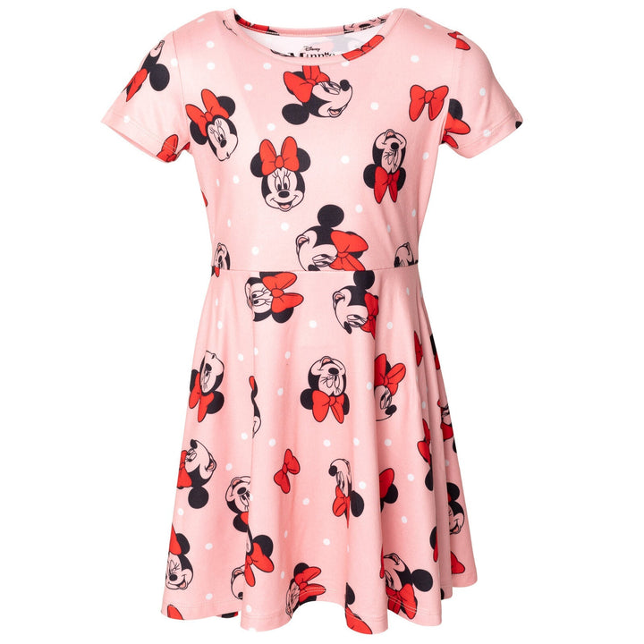 Disney Encanto Minnie Mouse Isabela Luisa Mirabel Girls Skater Dresses and Scrunchie Toddler to Big Kid - imagikids