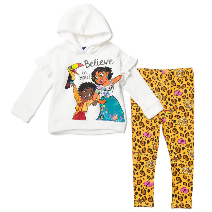 Disney Encanto Mirabel Pullover Fleece Hoodie and Leggings Outfit Set - imagikids