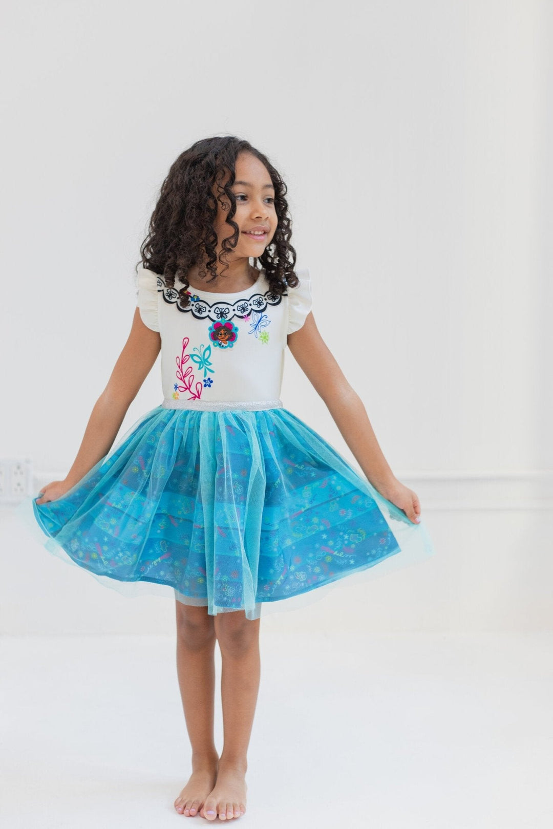 encanto dress Disney Encanto Mirabel Girls Cosplay Tulle Dress Toddler to Big Kid – imagikids