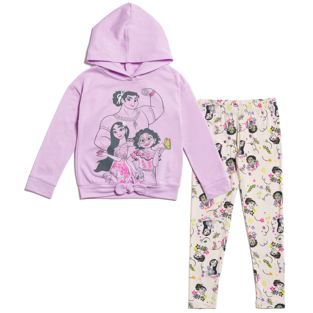 Disney Encanto Sequin Pullover Fleece Hoodie and Leggings Outfit Set - imagikids