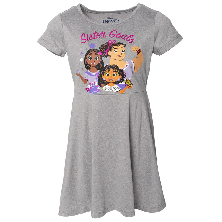 Disney Encanto Skater Short Sleeve Dresses & Scrunchie - imagikids