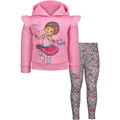 Disney Fancy Nancy - Conjunto de sudadera con capucha y leggings de forro polar