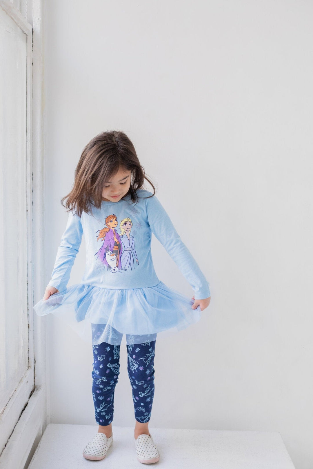 Disney Frozen Peplum T-Shirt and Leggings Outfit Set - imagikids