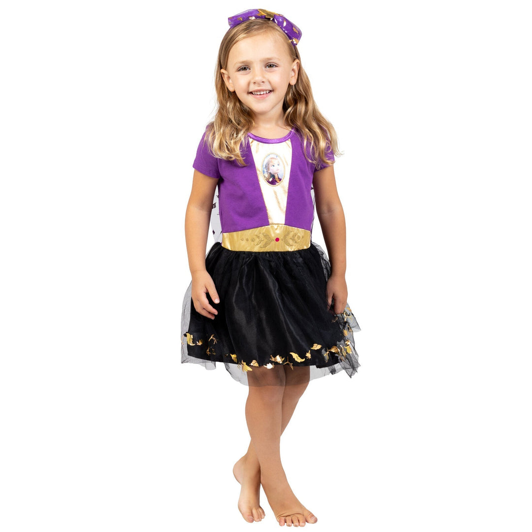 Disney Frozen Princess Anna Gown Dress and Headband - imagikids