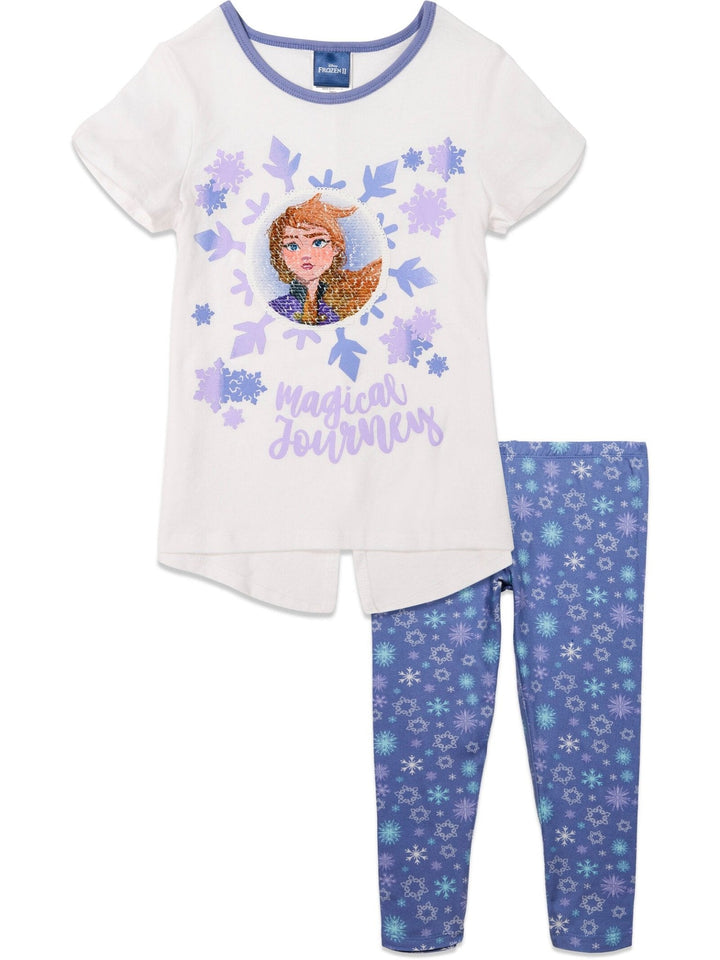 Disney Frozen Princess Anna T-Shirt and Leggings Outfit Set - imagikids