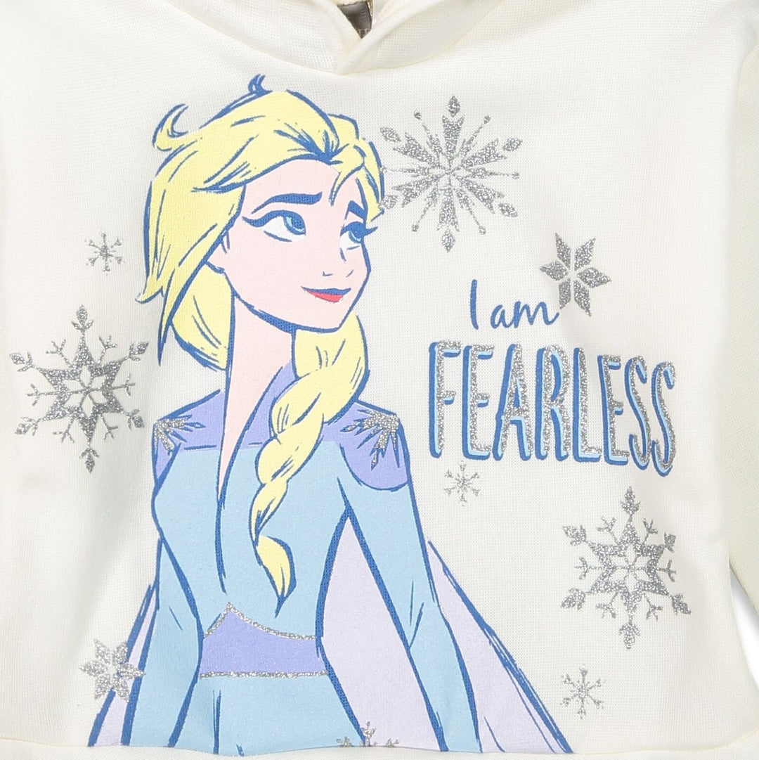 Disney Frozen Queen Elsa Fleece Hoodie and Leggings Outfit Set - imagikids