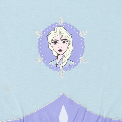 Disney Frozen Queen Elsa Romper With Skirt Overlay - imagikids