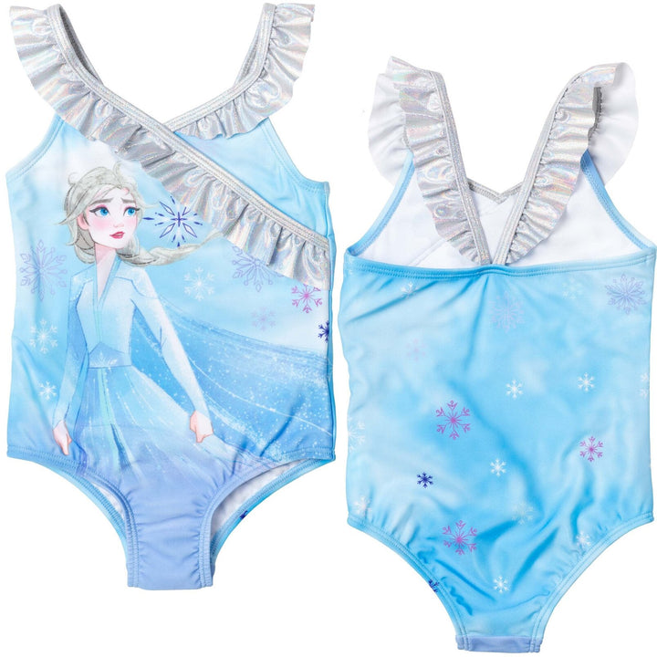 Disney Frozen Queen Elsa UPF 50+ One Piece Bathing Suit - imagikids