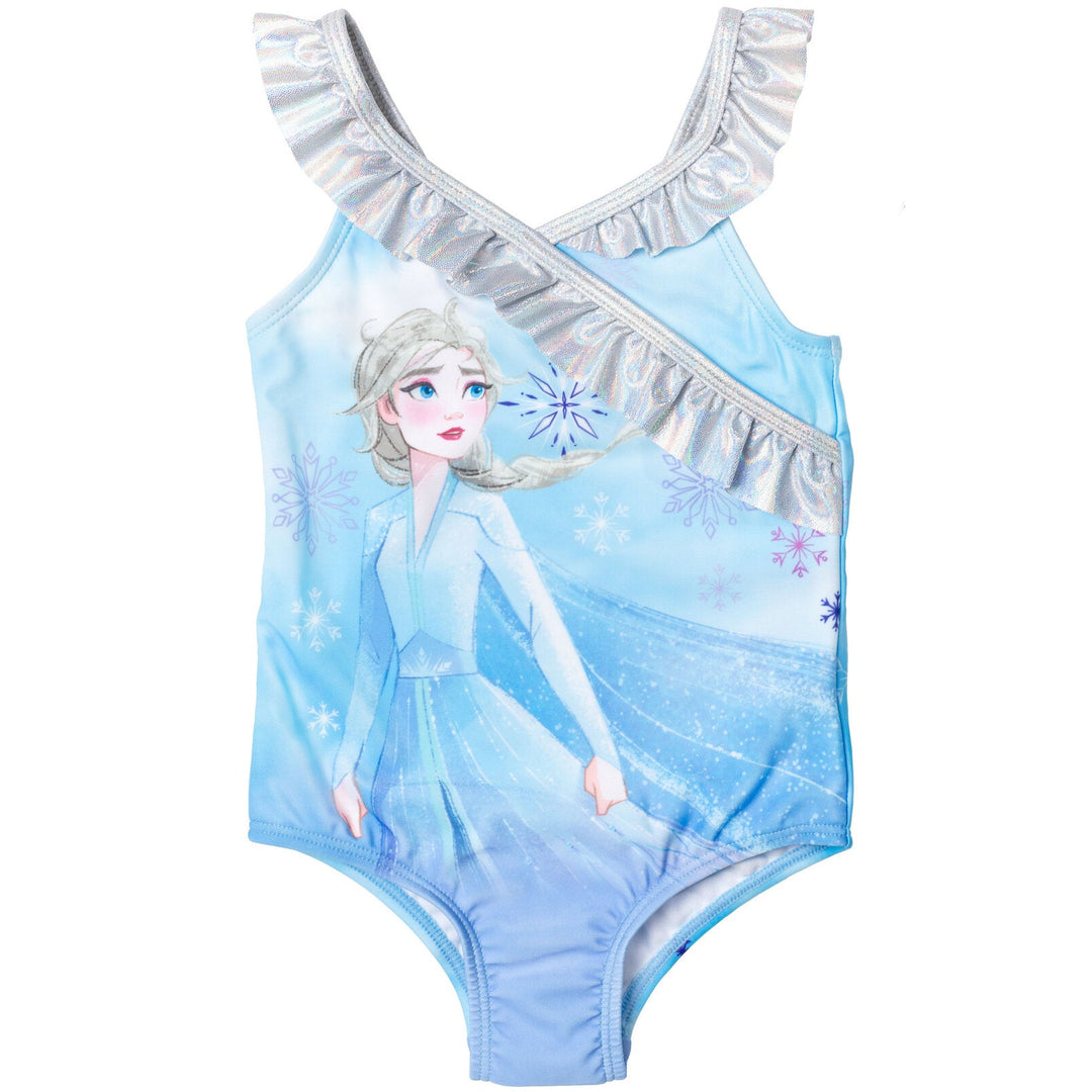 Disney Frozen Queen Elsa UPF 50+ One Piece Bathing Suit - imagikids