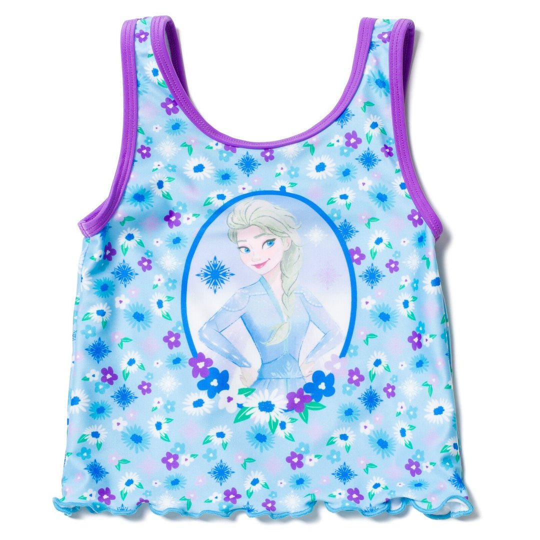 Disney Frozen Queen Elsa UPF 50+ Tankini Top Bikini Bottom Swim Set - imagikids