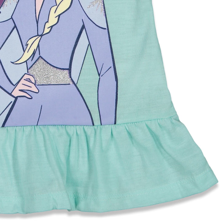 Disney Frozen T-Shirt and Bike Shorts Outfit Set - imagikids