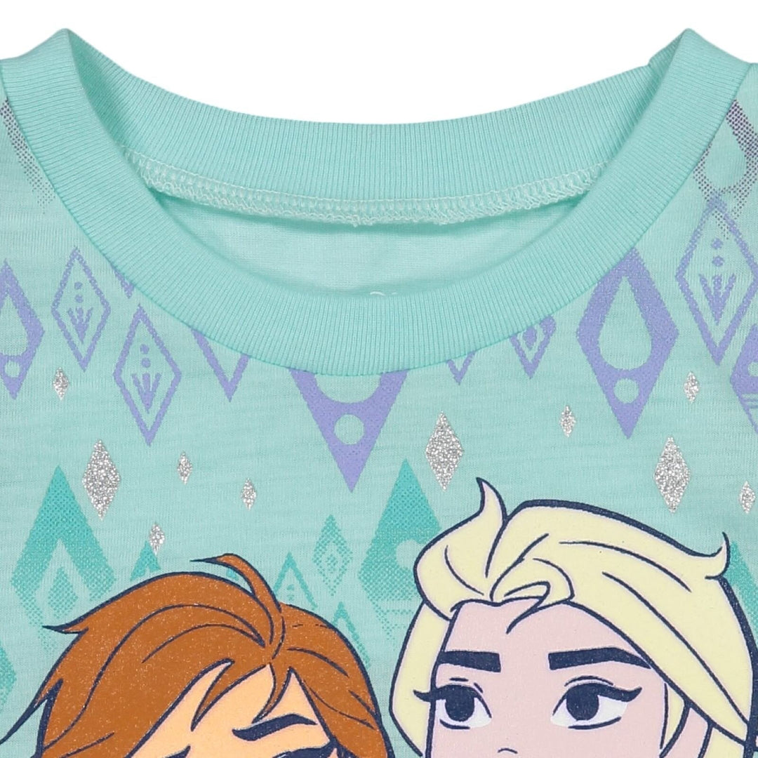 Disney Frozen T-Shirt and Bike Shorts Outfit Set - imagikids