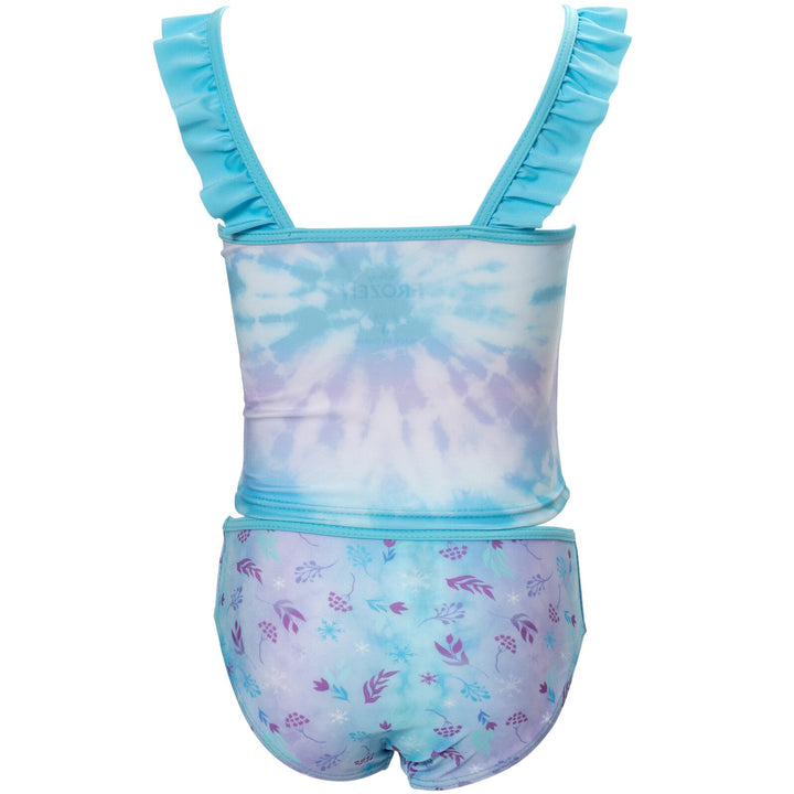 Disney Frozen UPF 50+ Pullover Tankini Top Bikini Bottom Swim Set - imagikids