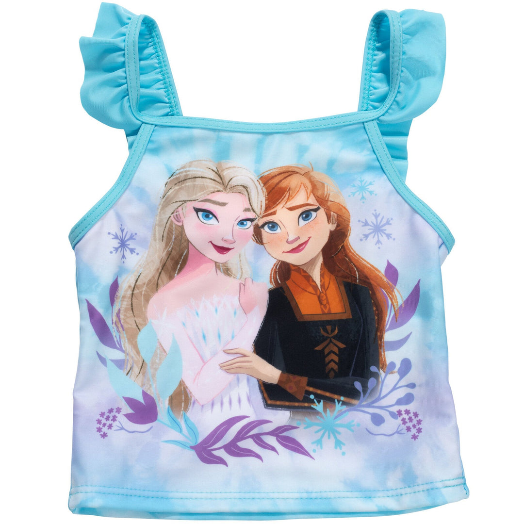 Disney Frozen UPF 50+ Pullover Tankini Top Bikini Bottom Swim Set - imagikids