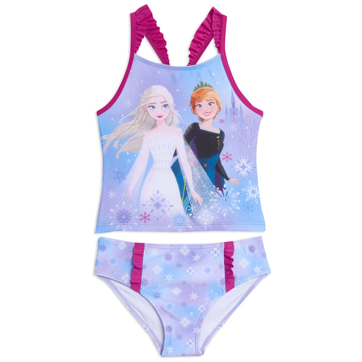 Disney Frozen UPF 50+ Tankini Top Bikini Bottom Swim Set - imagikids