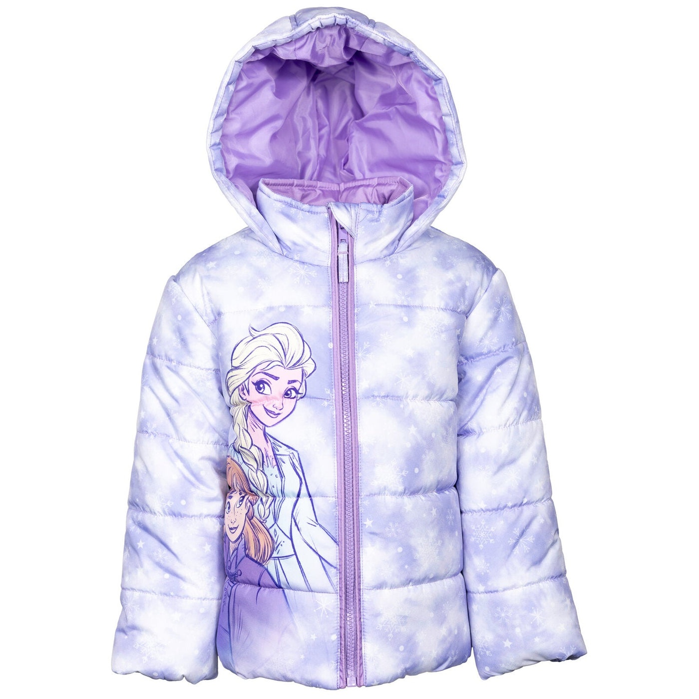 Disney Frozen Zip Up Winter Coat Puffer Jacket - imagikids