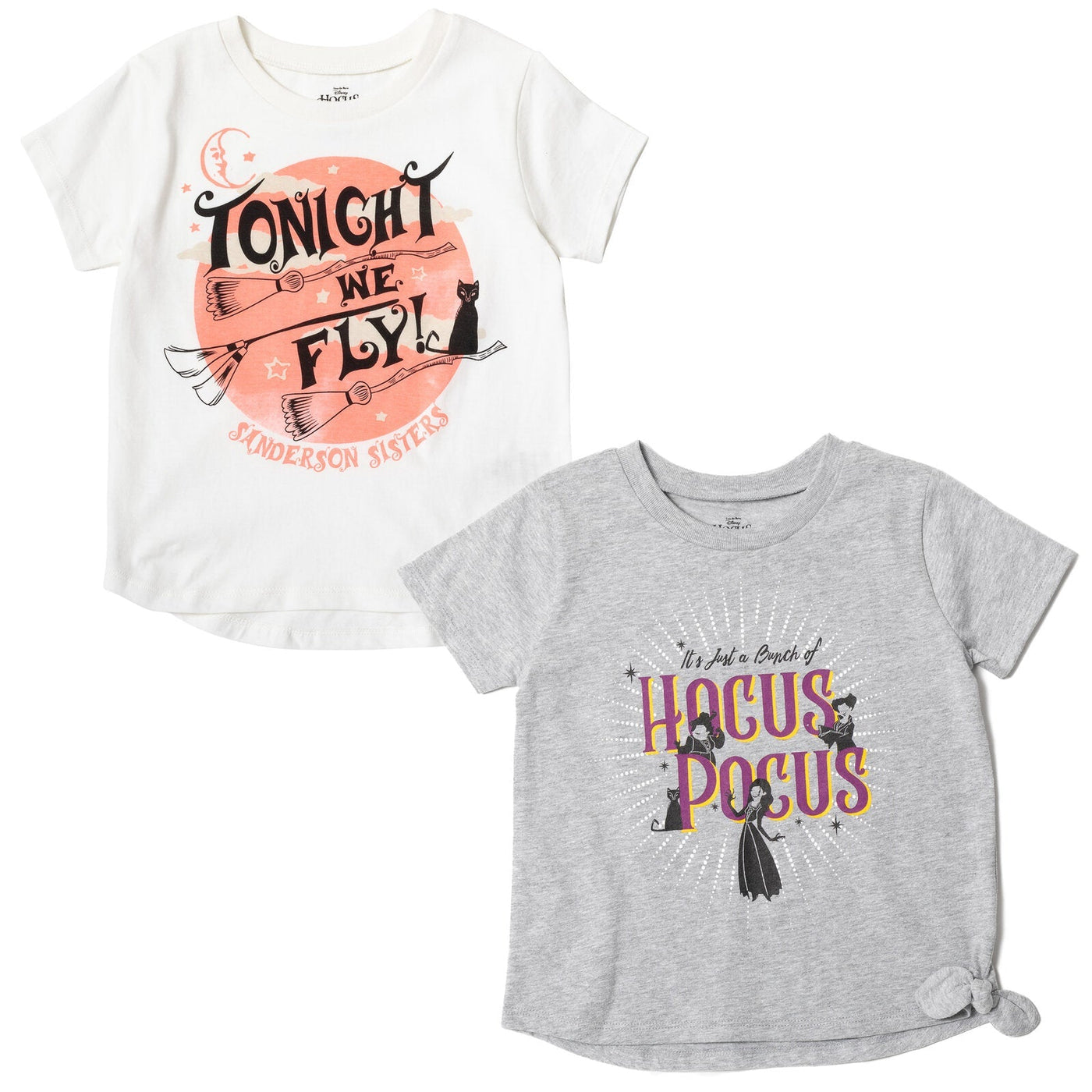 Disney Hocus Pocus Girls 2 Pack Graphic T-Shirts - imagikids