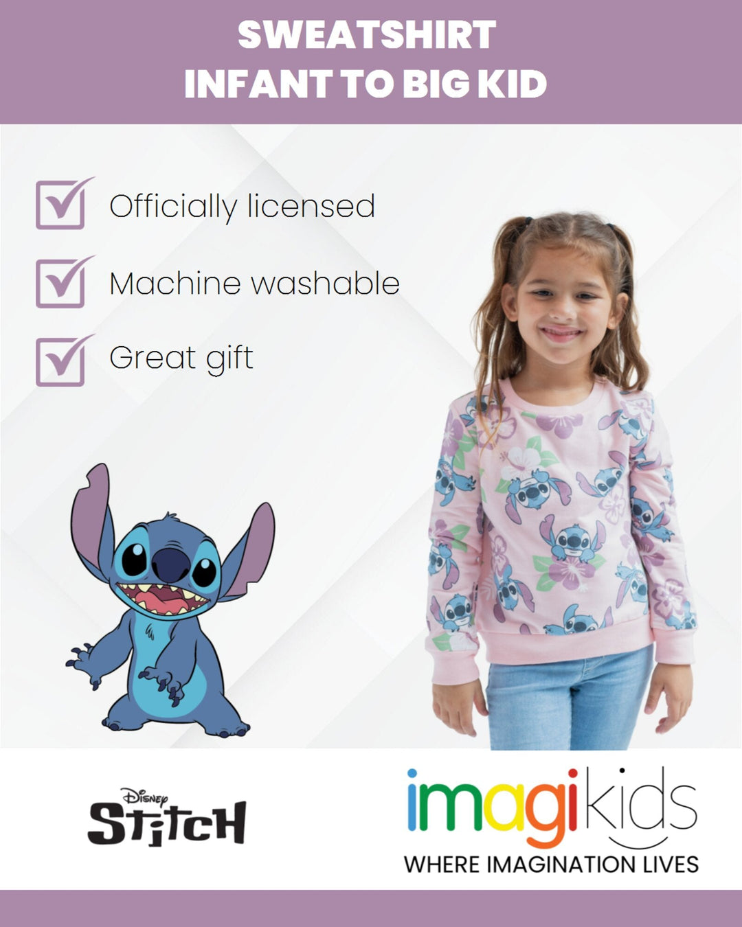 Disney Lilo & Stitch French Terry Sweatshirt - imagikids