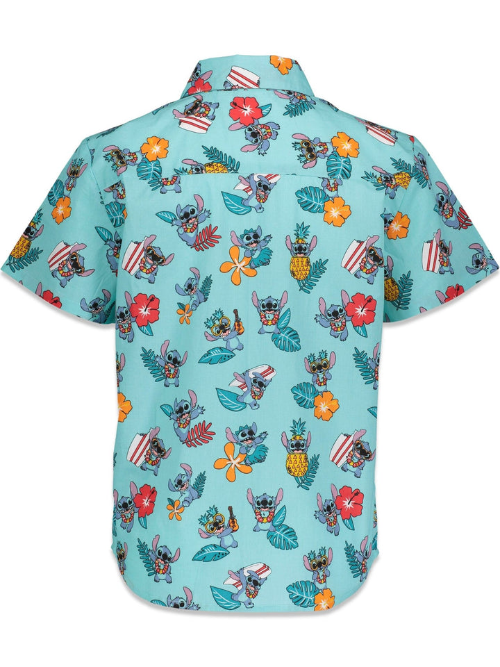 Disney Lilo & Stitch Hawaiian Button Down Dress Shirt - imagikids