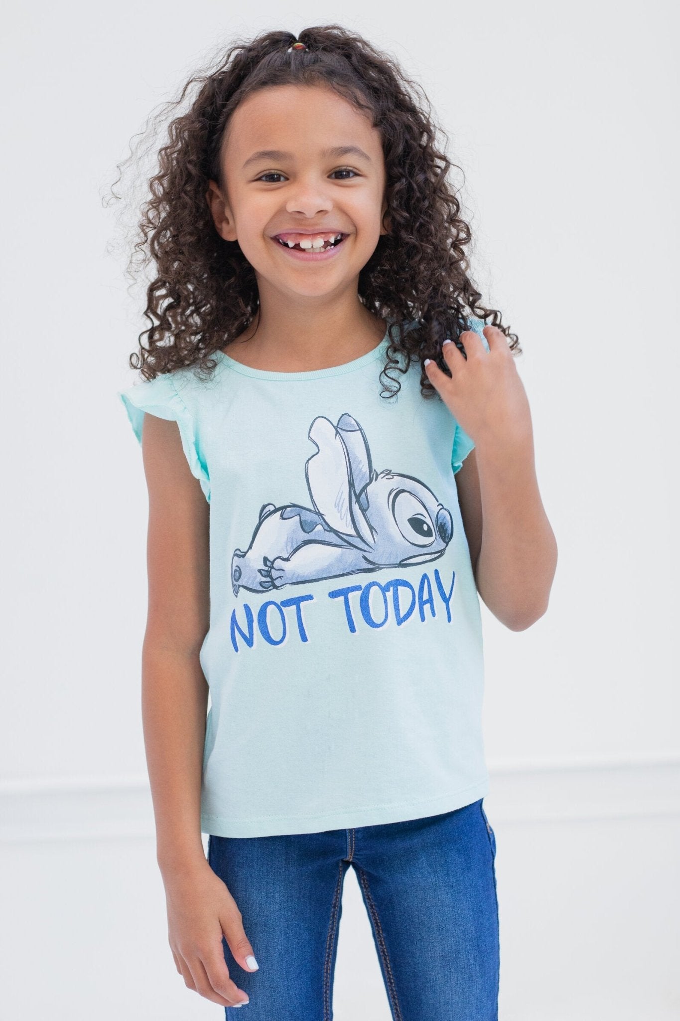 Disney Paquete de 3 camisetas Lilo and Stitch para niñas