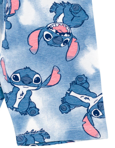 Disney Lilo & Stitch Stitch T-Shirt and Bike Shorts Outfit Set - imagikids