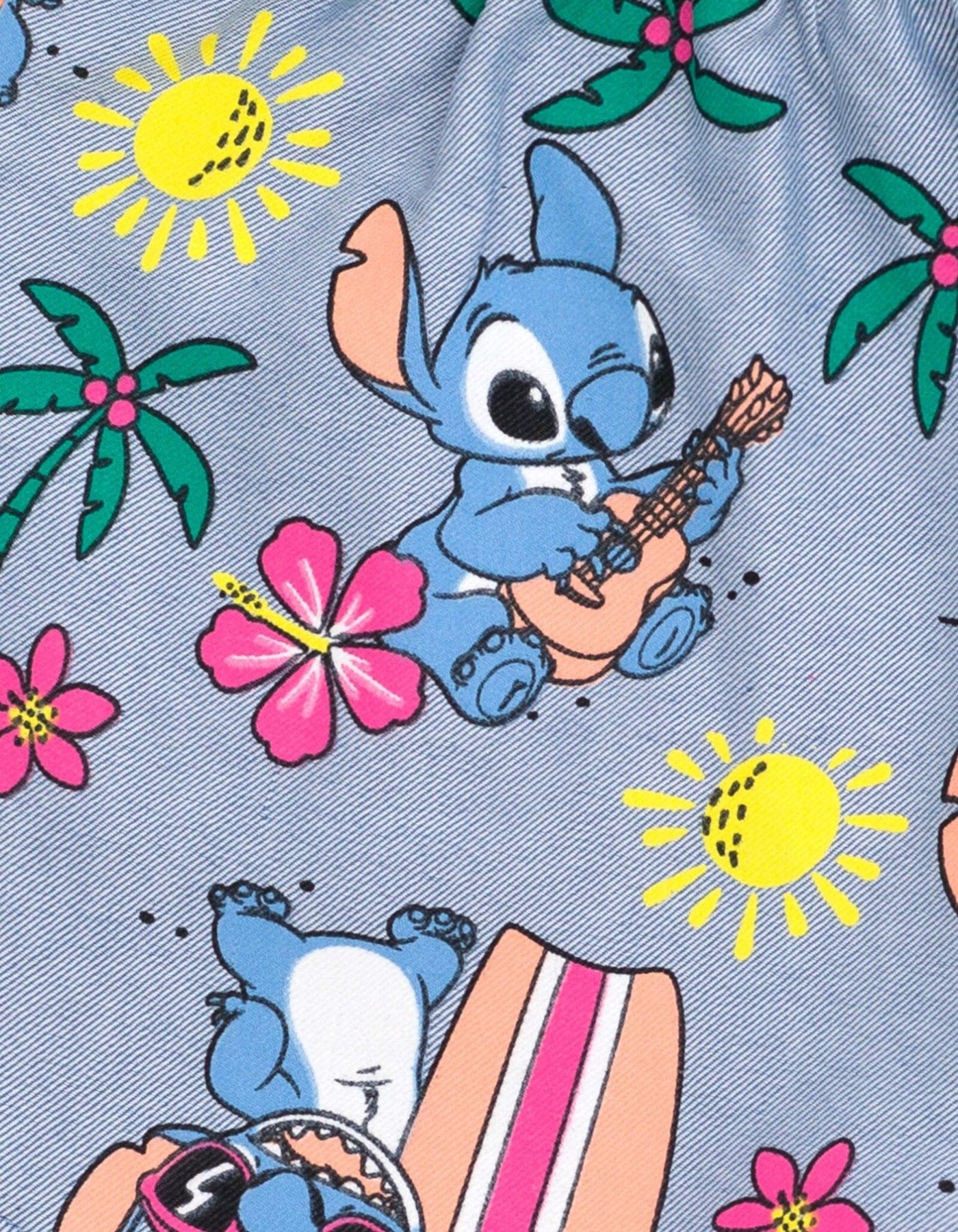 Disney Lilo & Stitch Stitch T-Shirt and Chambray Shorts Outfit Set - imagikids