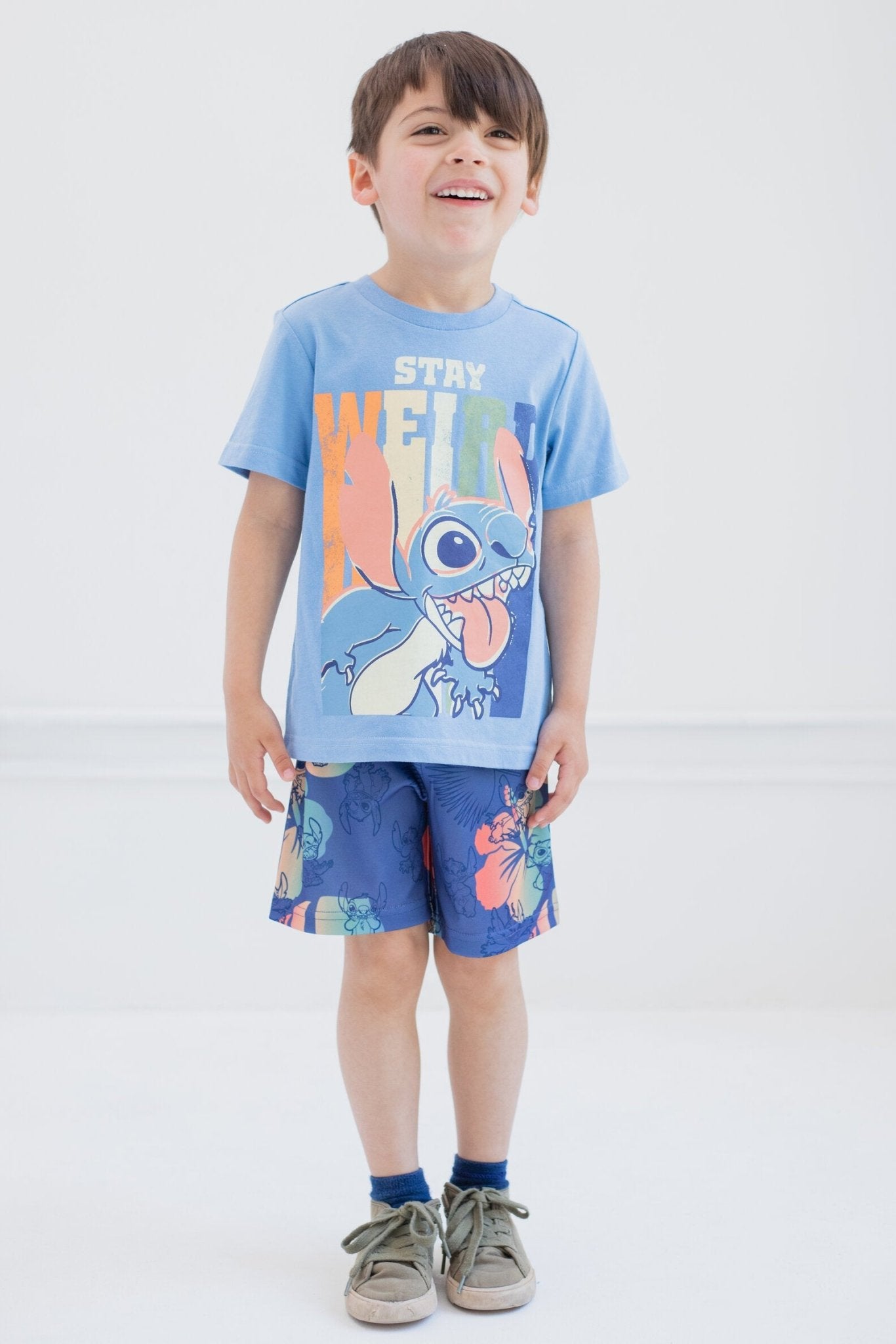 Disney Lilo & Stitch Stitch T-Shirt and Shorts Outfit Set - imagikids