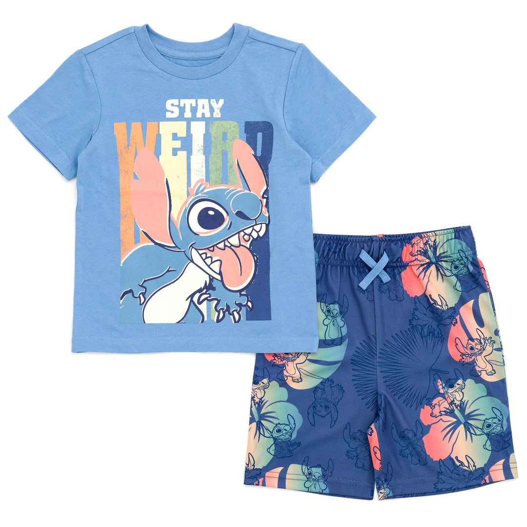 Disney Lilo & Stitch Stitch T-Shirt and Shorts Outfit Set - imagikids