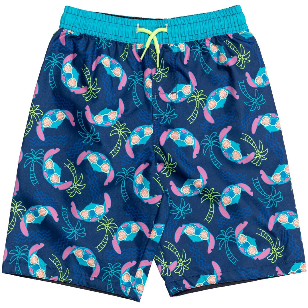 Disney Lilo & Stitch UPF 50+ Rash Guard Swim Trunks - imagikids