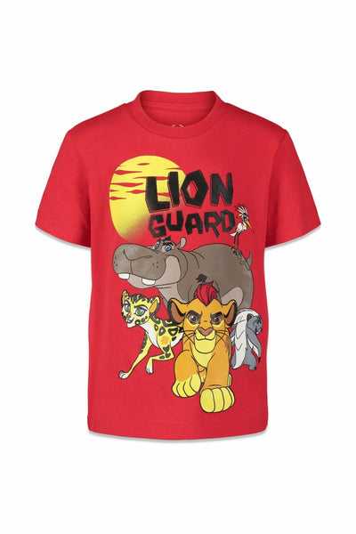 Disney Lion Guard Kion 3 Pack Graphic Short Sleeve T-Shirt Red/Grey/Black - imagikids