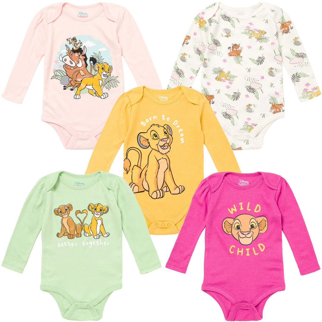 Disney Lion King 5 Pack Bodysuits - imagikids