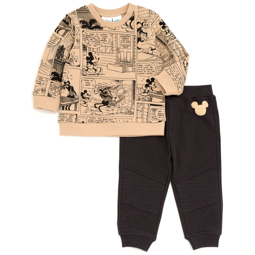 Disney Lion King Mickey Mouse Pumbaa Timon Simba Fleece Sweatshirt and Pants Set - imagikids