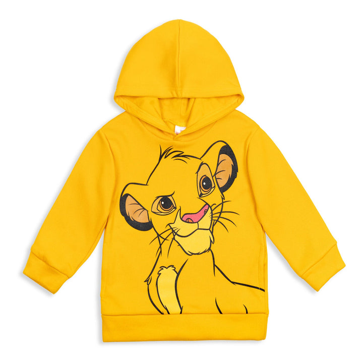 Disney Lion King Simba Fleece Pullover Hoodie and Pants Outfit Set - imagikids