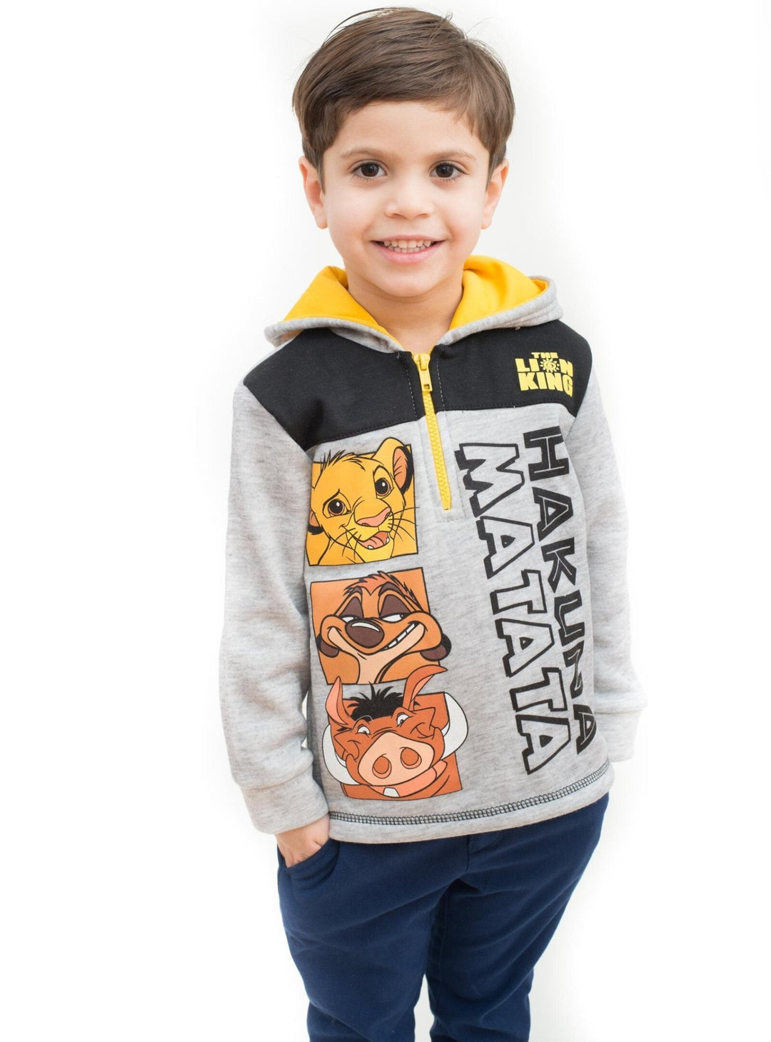 Disney Lion King Simba Half Zip Hoodie - imagikids