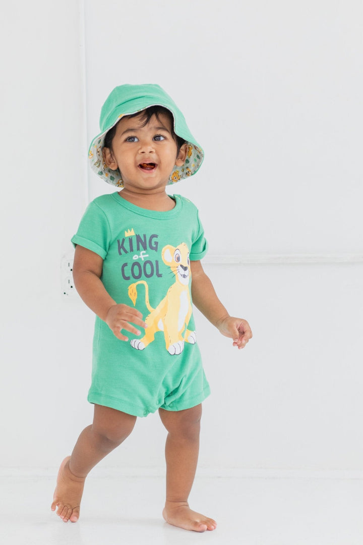 Disney Lion King Simba Romper and Bucket Sun Hat - imagikids