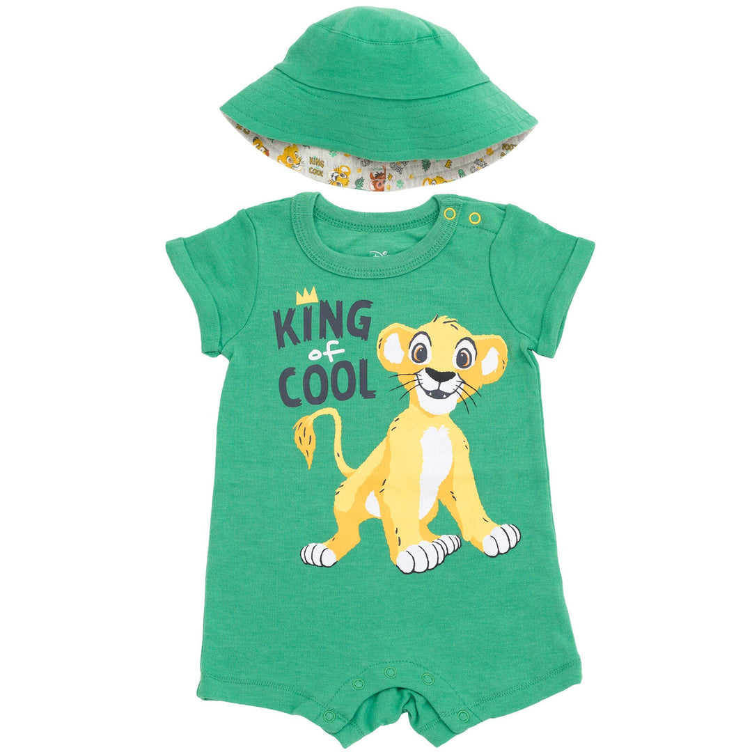 Disney Lion King Simba Romper and Bucket Sun Hat - imagikids