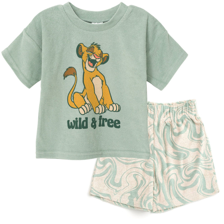 Disney Lion King Simba T-Shirt and Shorts Outfit Set - imagikids